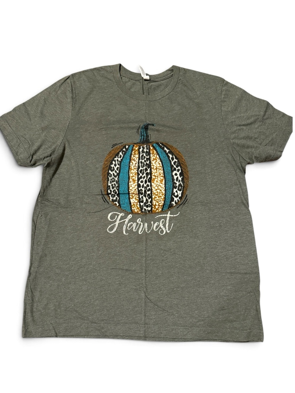 Pumpkin Harvest fall graphic T-shirt size XL